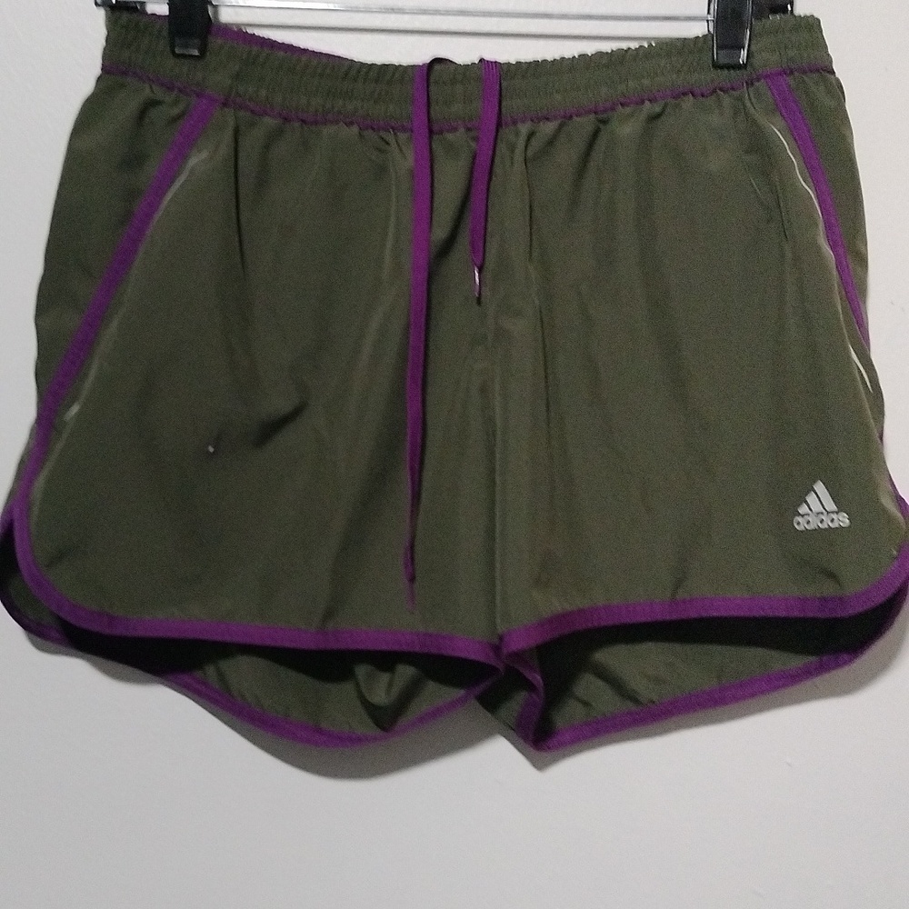 Adidas women's shorts size read description.